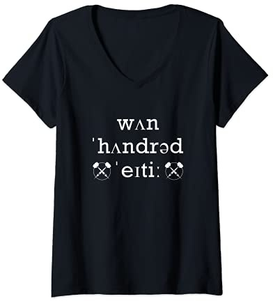 Damen Lustig One Hundred Eighty 180 Darts Ally Pally Spruch Männer T-Shirt mit V-Ausschnitt