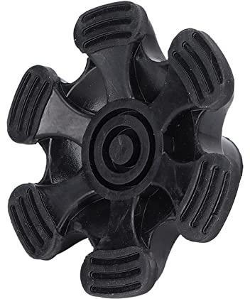 Punta del Bastone Passeggio, Design a 6 Pilastri con Cuscinetto Antiscivolo Superiore, Base in Silicone Resistente per stabilità su Erba, Sabbia e Scale