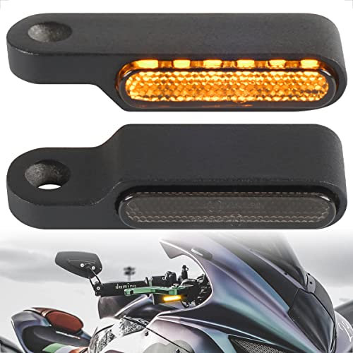 evermotor 6 LED Universal 12V 2 Stück E24 Mini Motorrad LED Blinker,Aluminiumlegierung im Feinguss IP67 Wasserdicht E geprüft