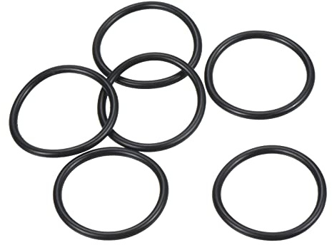 PATIKIL 100 Stück Dichtungsringe O-Ringe Gummidichtung 26mm AD 22mm ID 2mm Dicke Nitrilgummi Unterlegscheibe Dichtungssatz Gummischeiben für Auto Klimaanlage Wasserhahn Rohr Schwarz