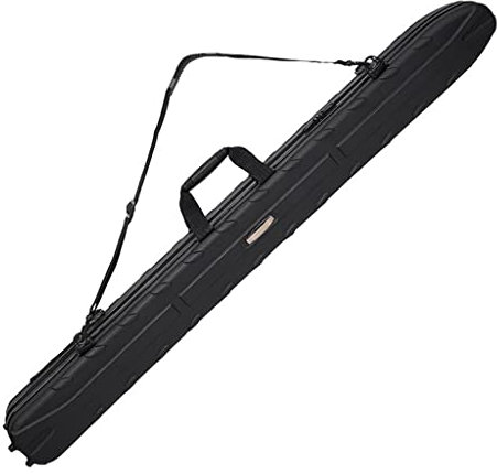 130 cm-140 cm Angeltasche, Anti-Drop-Angelrucksack, stoßfest, ABS-Material, Köder, Angelruten-Tasche, wasserdicht (schwarz, 1,3 m)