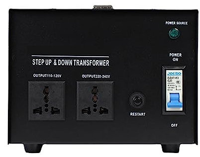 5000W Voltage Converter Transformer,Step Up Down Boost Buck Board Converter Module 220V to 110V, 110V to 220V Adjustable Voltage Power with Circuit Break Protection,Black,8000VA