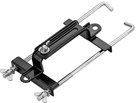 CGEAMDY Batterieniederhalter, Universal-Batteriehalter mit Verstellbarer Querstange, Autobatterie-Halter mit J-Bolt-Stil, Zubehör für Auto, SUVS, Wohnmobile(27CM)