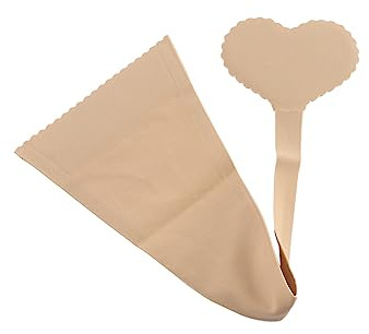 Vctitil C-string Sexy Invisible Strings Filles Love Heart Seamless Underwear, nude, Medium-Large