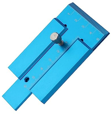 SEWOART Regla de Altura para Carpintería, Calibrador Métrico de Aleación de Aluminio, Fijación Tornillo, para Mesa de Trabajo