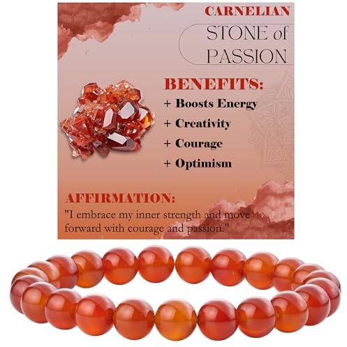 Bivei Kristall Armband für Frauen 8mm Perlen Halbedelstein Natürlicher Stein Dehnbarer Elastischer Schmuck Yoga Geschenke