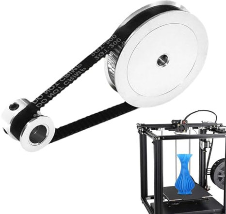 Synchronrad mit 20 und 60 Zähnen, Synchronrad mit 8 mm Bohrung | 20 und 60 Zähne 2GT Synchronradmotor Aluminium-Zahnriemenscheibe | Zahnriemen mit 6 mm Riemen, mechanischer Motorriemenscheibe für -D