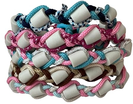 EM-Keramik Hundehalsband – 33 Farben, Handmade in Germany, personalisierbar mit Namen & Pfötchen, Paracord Typ 2, Flechten, leichte Verschlussarten, für kleine Hunde