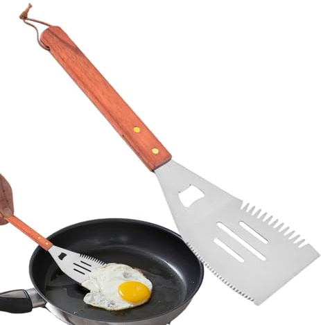 Paletta per Griglia,Utensili Barbecue Ergonomici | Paletta Barbecue Antiaderente per Ristorante, Esterno, Giardino, Terrazzo, Grigliate e Campeggio