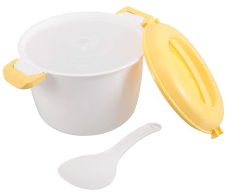 IMIKEYA Olla Arrocera Para Microondas De Vaporera Pequeña Para Arroz y Verduras Para Comidas Rápidas y Saludables Casa