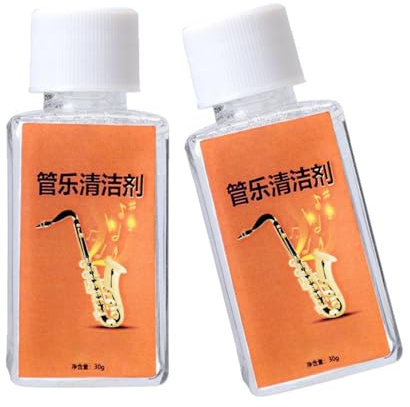 2 Botellas Metal Instrument Care Líquido Adecuado Para Saxofón De Trompeta Trompeta Eliminación Oxidación Y Protección Limpiador Instrumentos Latón