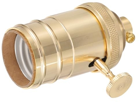 SOPOTUTU Support Douille Vintage à Vis avec Interrupteur Rotatif Douille pour Ampoule Décorative Facile à Installer pour Lampe de Table et Lampadaire Usage Intérieur Décoratif et