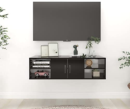 KTHLBRH Scaffale da parete con 6 ripiani, organizer di stoccaggio elegante e pratico per elementi essenziali, superficie stabile per libri e decorazioni,