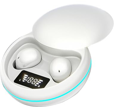 Xmenha Écouteurs Bluetooth 5.4 Oreilles Casque de Stéréo Conception à coulissement Oreillette Bluetooth sans Fil Mini Écouteurs Confortable à Long Temps Porter HiFi Stereo Basses