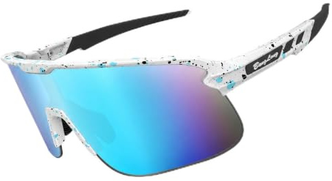 BangLong Sports Sunglasses for Men Women - UV Protection TR90 Frame Cycling Glasses for Running Driving Fishing Baseball Bike, Blue