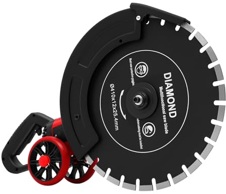 awolsrgiop Scie à Béton Électrique 4000W, Rainureuse Beton, avec Lame Diamant de 410mm, Profondeur de Coupe 165mm Réglable, pour Couper Pierre, Granit, Brique