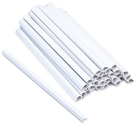 Estexo 30 Stück Befestigungsclips für PVC Sichtschutz-Streifen, Clip, Sichtschutz, Befestigung (Weiß)