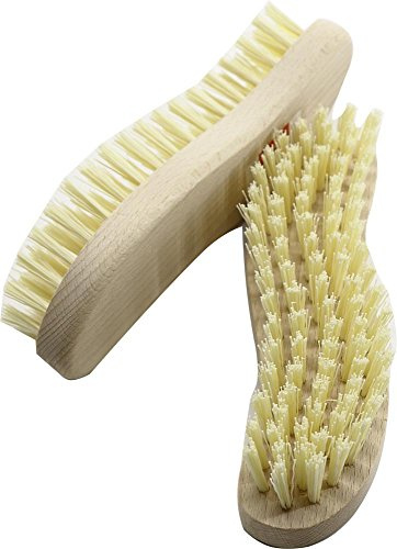 RMB® 2er Set Scheuerbürste in S-Form mit Holzgriff