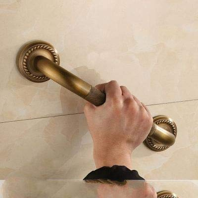 VHVCX Bronze Messing 30/40 / 50Cm Badezimmer Badewanne Wc Geländer Haltegriff Dusche Sicherheitsstützgriff Handtuchhalter, 35Cm