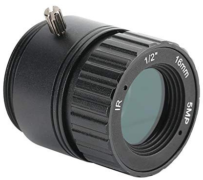 Tosuny Objectif de la caméra, Objectif Fixe 5 mm 16 mm, Prise en Charge des Pixels Haute définition, Monture CS, Objectif à focale Fixe adapté à la Plupart des modèles de caméras de sécurité
