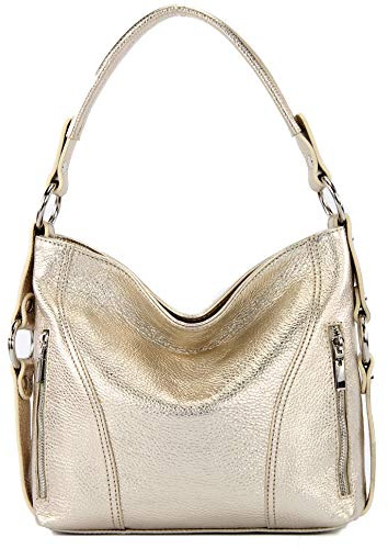 modamoda de T202 Damen Leder Henkeltasche Schultertasche handmade in Italy