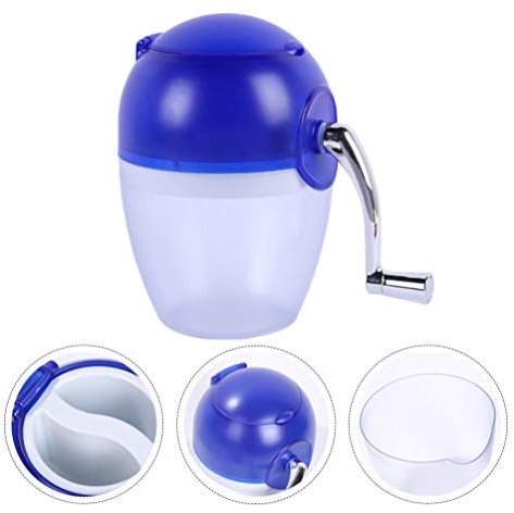 BESTonZON Manual Ice Crusher Portable Handheld Ice for Smoothies and Cold Drinks Compact Design for Home Use Random for Summer Treats