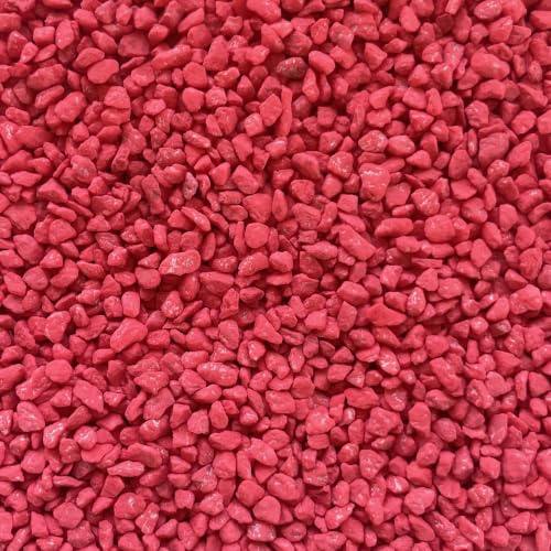 naninoa GRANULAT 2-3mm (Bunte Dekosteine, Farbsteine,) 5 kg farbige kleine Steine. Farbe: ROT