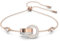 Swarovski White Crystal Bracelet, Pavé Crystals in a Rose Gold Tone Plated Setting, from the Hollow Collection