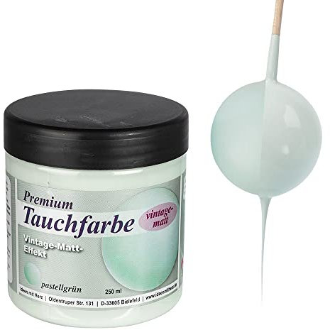 Ideen mit Herz Premium-Tauchfarbe mit Vintage-Matt-Effekt | 250 ml (pastellgrün)