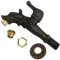 AERZETIX - C60228 - Cannelle murale robinet d'évier 1/2'' tête dragon à manette antique rétro décorative - fontaine ornement salle de bain vintage robinetterie jardin - en laiton vieilli noir
