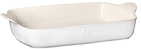 Emile Henry Baker-Modern Classics Collection - Teglia da forno rettangolare, 45 x 28 cm, misura XL, colore: zucchero