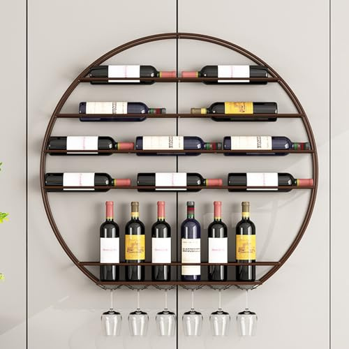 Porte bouteille mural,Casiers à bouteille,Range bouteille vin à 5 Niveaux,porte-vin moderne du bar en métal, porte-étoue à tige de champagne mural,pour la salle à manger du bar à la maison ( Color : B