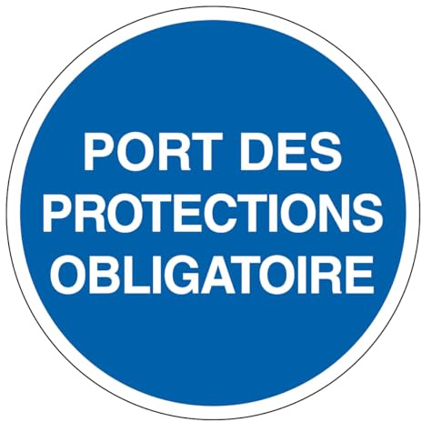M303 - Tragen von Schutzvorrichtungen erforderlich - Schild und Verpflichtungsbeschilderung - Maße wählbar - Norm ISO 7010