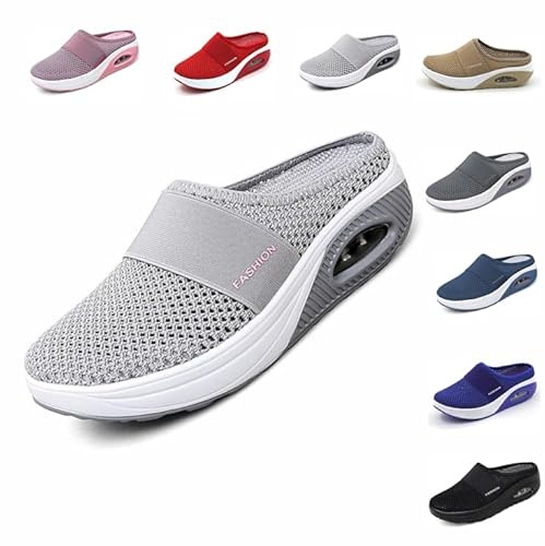 Dinint Zapatos para Caminar ortopédicos para diabéticos Zapatos para Caminar sin Cordones de Aire para Mujer Sandalias para Mujer