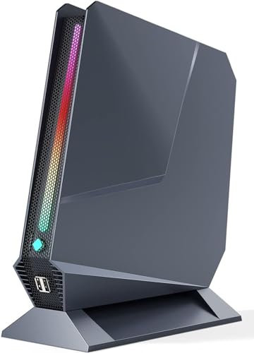 TOPGRO Mini Gaming PC Core i9-13900HK / RTX 3050Ti (8 Go GDDR6), 32 Go DDR4 / 1 to SSD PCIe 4.0 Windows 11 Pro WiFi 6E/ BT5.3 / USB2.0x2 / USB3.0x4 / HDMI 2.0x2 / USB-Cx1 (Gray)