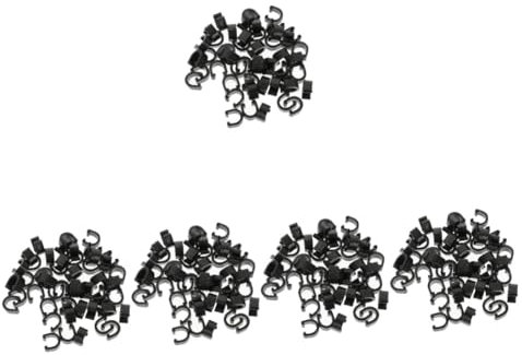 Yardwe 5 Set Fermacavi Fermacavo Cable Clips Morsetti di Filo Clip da Parete per Cavi Elettrici Fibbia del Cavo della Bicicletta Morsetto del Cavo del Freno Plastica Black 50 Pezzi * 5