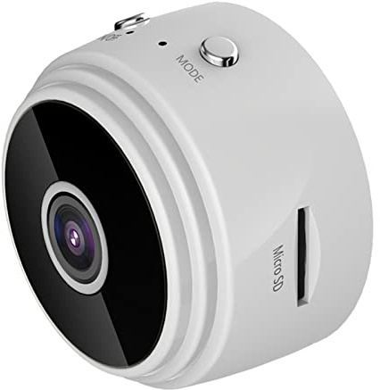 SHENGXINA Webcam WiFi sans Fil 1080p CCTV Intérieur extérieur HD Mini IP Caméra Maison Ordinateur périphériques webcams Webcam USB(White)