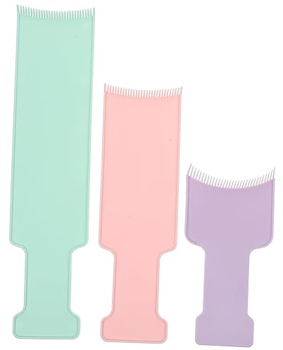 VICASKY 3stücke Teiliges Highlighting Board Haarfärbe-tool Glatt Und Langlebig Mit Zähnen Geeignet Für Friseure Und Heimgebrauch Zum Präzisen Aufhellen Und Färben Von Dunklen Haaren
