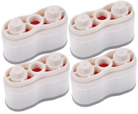 Tamponi per Sedile Wc Autoadesivi 4 Pezzi Grigio