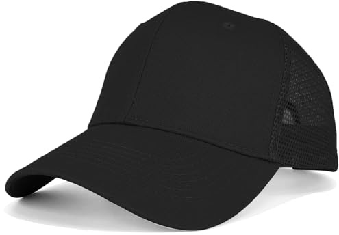 AHLPO Unisex Trucker Cap Netzstoff Verstellbare Baseball Cap Classic Snapback-Kappe Baseballkappe Atmungsaktiv Mesh Basecap für Herren und Damen