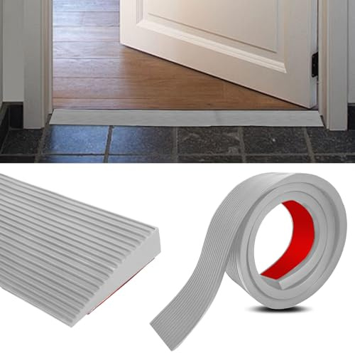 bechoanigel Rampa per Disabili, 100 cm x 8cm x 3cm Soglia di Dislivello Pavimento Autoadesivo, Rampa moto Adatto per Passeggini, Sedie a Rotelle o Scooter (Grigio, Altezza 3cm)