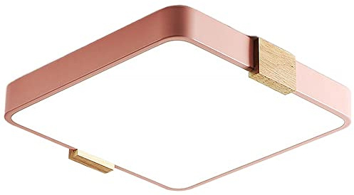 Ceiling del lampadario fiuto sfioramento Lumo Quadrati in Legno Quadrato diurno Bianco 6000K Slim Forma Lampada 15,7 Pollici luci soffitto a LED Interno Luminoso per Camera da Letto, Cucina, h