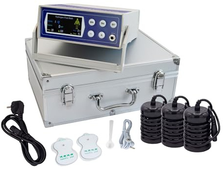 Fußelektrolysegerät mit großem Display, Edelstahlspulen, Hydrogalvanotherapie, einfache Anwendung, Sicherheit & Zubehör für Fußbad, Profiqualität – avantgarde