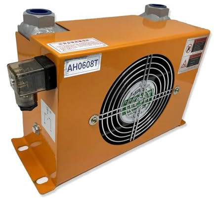 Enfriador de aire hidráulico AH0608T-CA de 60 l/min con ventilador de intercambiador de calor de radiador refrigerado por aceite Amplia aplicación(12V)