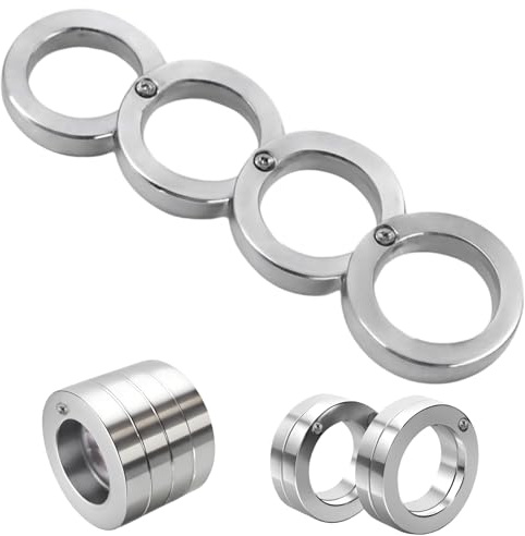 Folding Finger Ring, Stressabbau Erwachsene, Zappelspielzeug Für Büro Und Reisen, Diskreter Fidget Ring Geeignet für den Einsatz in Öffentlichen Räumen und Büros