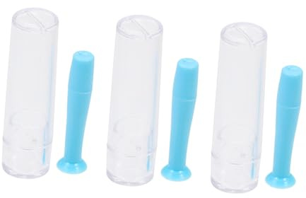 Hoement Varillas de Succión para Lentes Rígidos 3 Piezas Herramienta de Silicona Antideslizante Cuidado Lentes Contacto Uso Seguro Desmontaje Limpieza para Usuarios Miopes