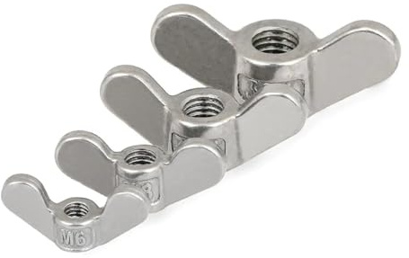 Noci delle ali, Dado ad alette con grandi orecchie in acciaio inossidabile 304, serrabile a mano, M4, M5, M6, M8, M10, confezione da 13(M8(2PCS))