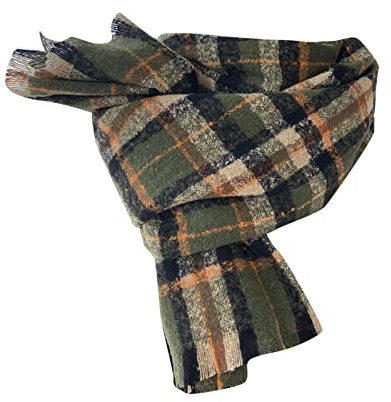 Schal Damen Winter Kuschelig-Schal Damen Schwarz-Damen-Winter-Schal, Klassischer Schal, Warm, Weich, GroßE Decke, Schals (Green, A)