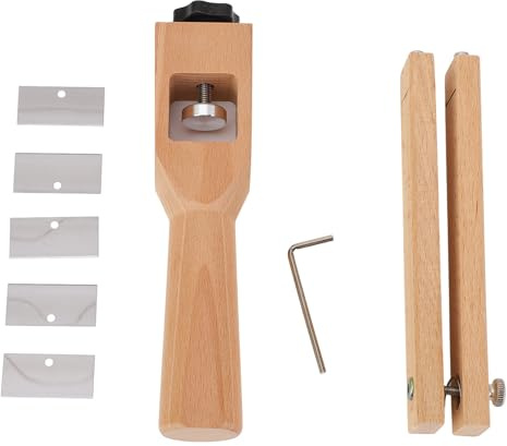 Cortador de cinturón de cuero ajustable, herramienta de corte de correa de cuero con 5 cuchillas, cortador de tiras de cuero ajustable de 7-10 cm para manualidades, para C