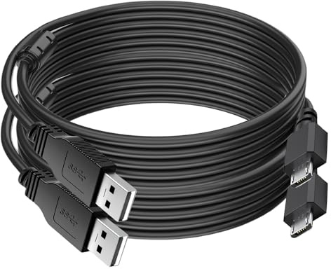 Micro USB Charging Cable for PS4 Controller, 2 Pack 10FT Long USB Charger Fast Charging Cord & Data Sync Compatible with Sony PlayStation 4/PS4 Slim/PS4 Pro, Xbox One and Android Devices (3m)